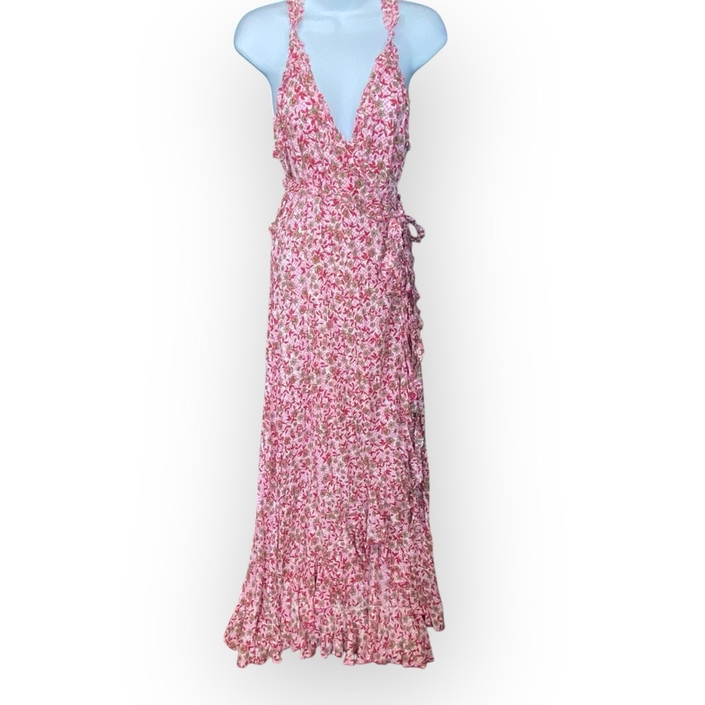 P3 Tamara Long Dress in Pink Blossom POUPETTE ST BARTH